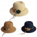  Sun Hats Flower Wide Brim Straw Cap Foldable UV Protection Beach Vacation  eb-16235414